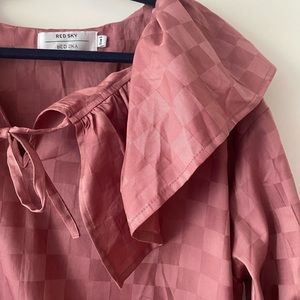 Red Sky Mini Smock Dress